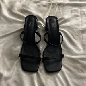 Black slip on shoes